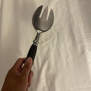 Guildcraft Forged Stainless Serving Fork With Black Handle‎ Japan 11.5"